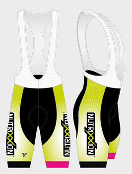 NUTRIXXION Radhose geplostert mit Träger in XS